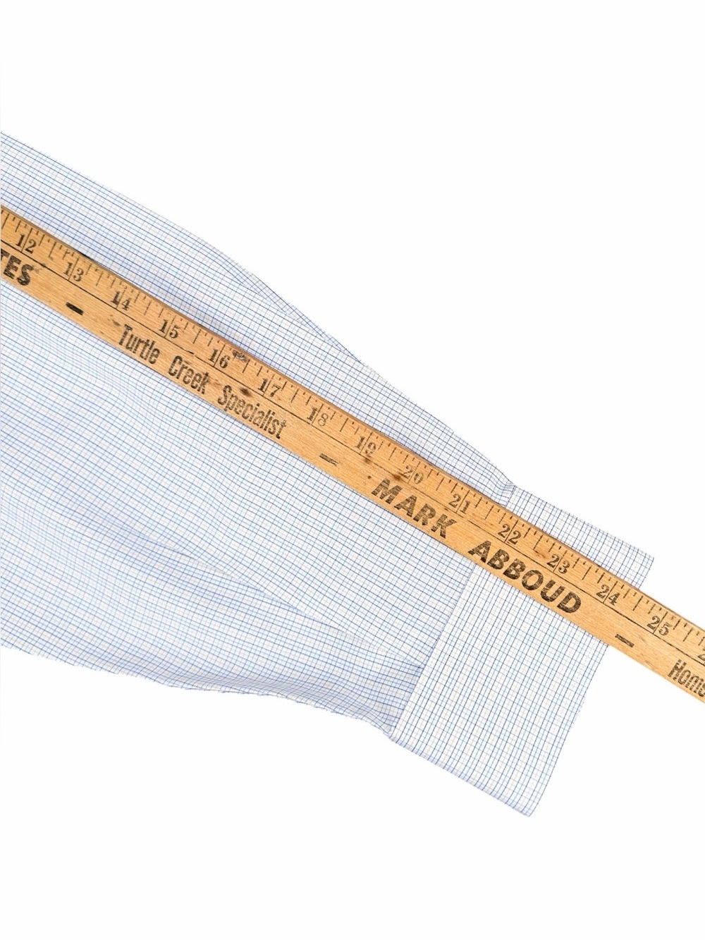 Enro Men's 18 34/35 Dress Shirt Blue Yellow Check Non-Iron Cotton Button Down - Picture 9 of 9